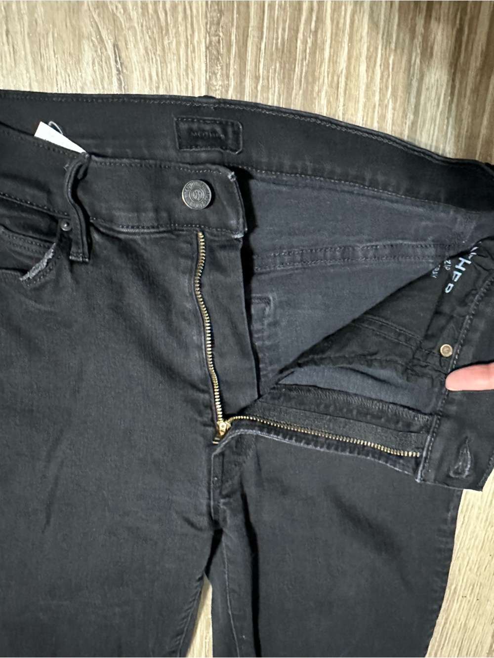 Mother Denim Stunner‎ Zip Ankle Step Fray' jeans "Not Guilty Size 26 - Picture 8 of 11